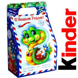 Детский подарок на Новый Год в жестяной упаковке весом 335 грамм по цене 1312 руб в Колпино