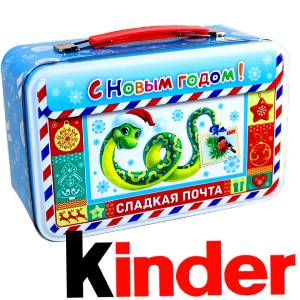 Сладкий подарок на Новый Год в картонной упаковке весом 430 грамм по цене 2136 руб в Колпино