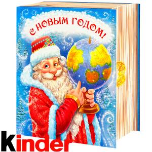 Сладкий новогодний подарок в картонной упаковке весом 820 грамм по цене 2512 руб в Колпино