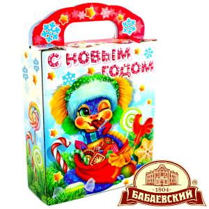 Детский подарок на Новый Год в мешочке весом 800 грамм по цене 1261 руб в Колпино