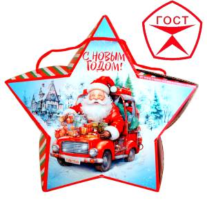 Детский подарок на Новый Год в жестяной упаковке весом 950 грамм по цене 1182 руб в Колпино